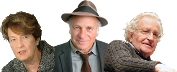 Helen Caldicott, Greg Palast and Noam Chomsky